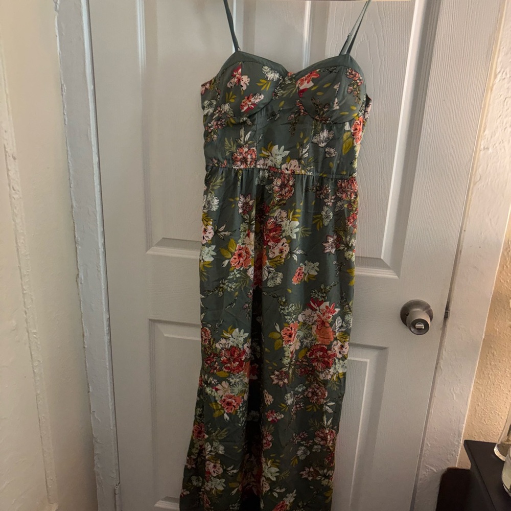 Floral Green Dress